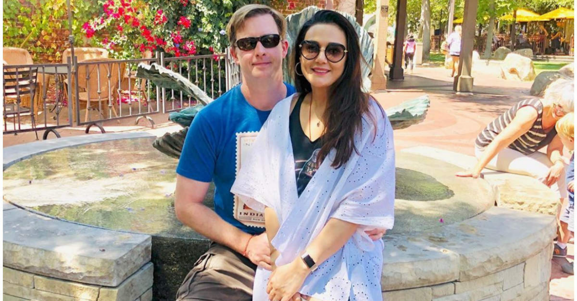 Preity Zinta with hubby