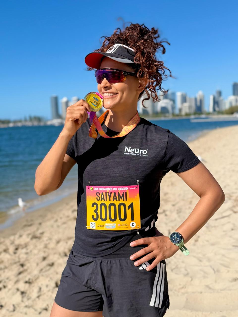 Saiyami Kher Completes Her First-Ever Gold Coast Marathon in Australia, says “Definitely one of the most breathtaking races I have done”