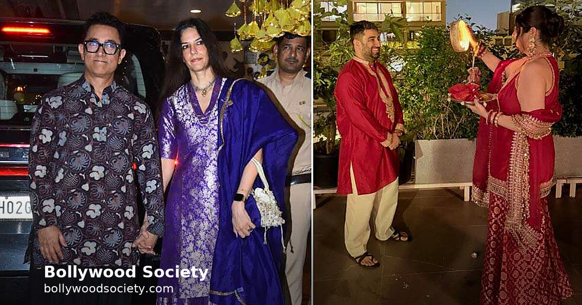 Aamir Khan and Gauri Spratt Mark First Karwa Chauth Together
