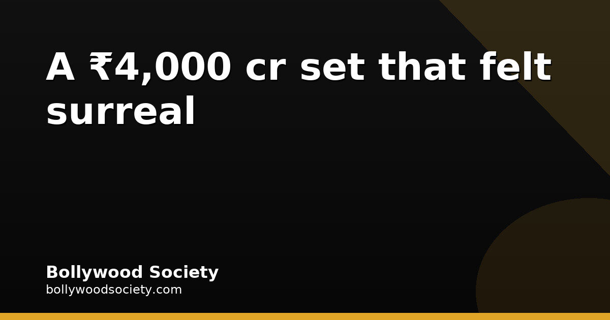 Ramayana's ₹4,000 cr set felt surreal to Addinath Kothare