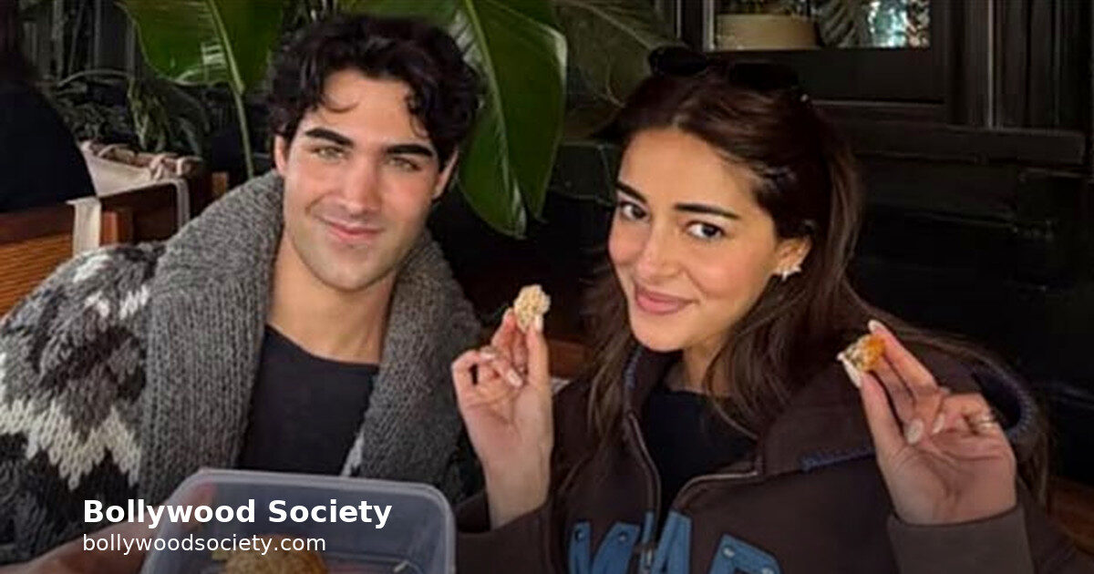 Ananya's rare London frame with Aarav Bhatia