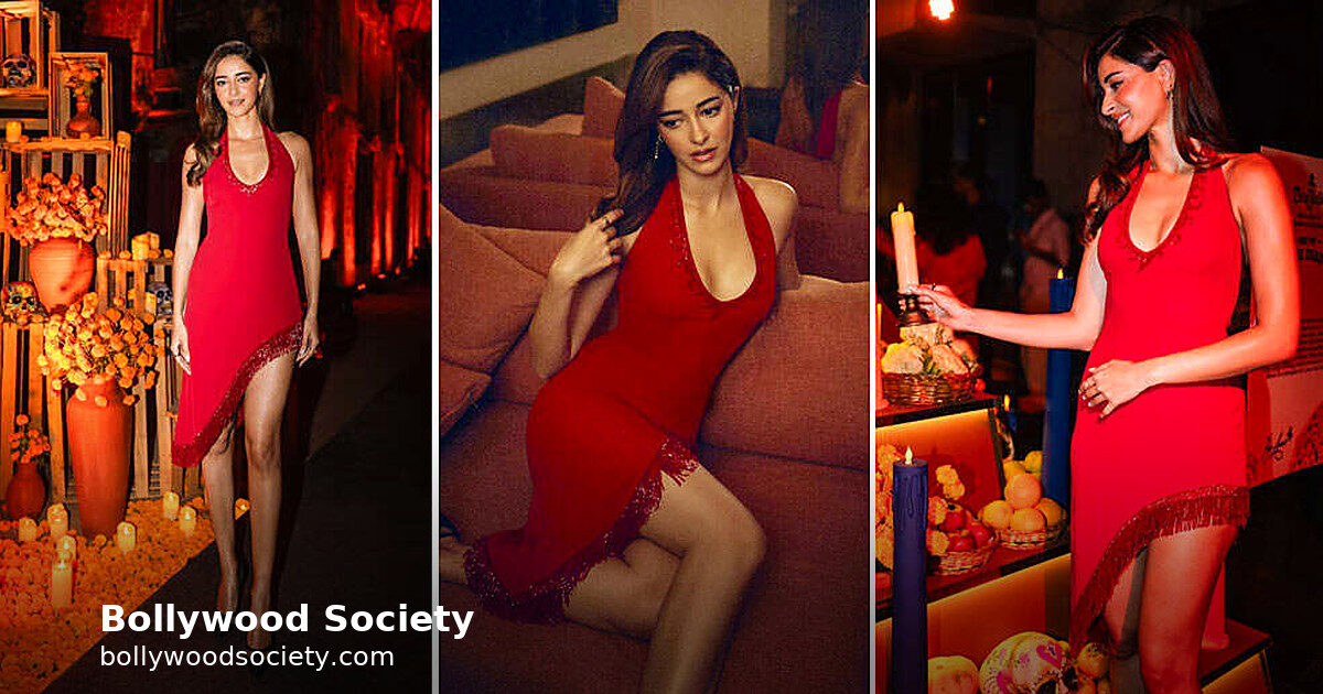 Ananya Panday’s Red Dress Is a Masterclass in Styling