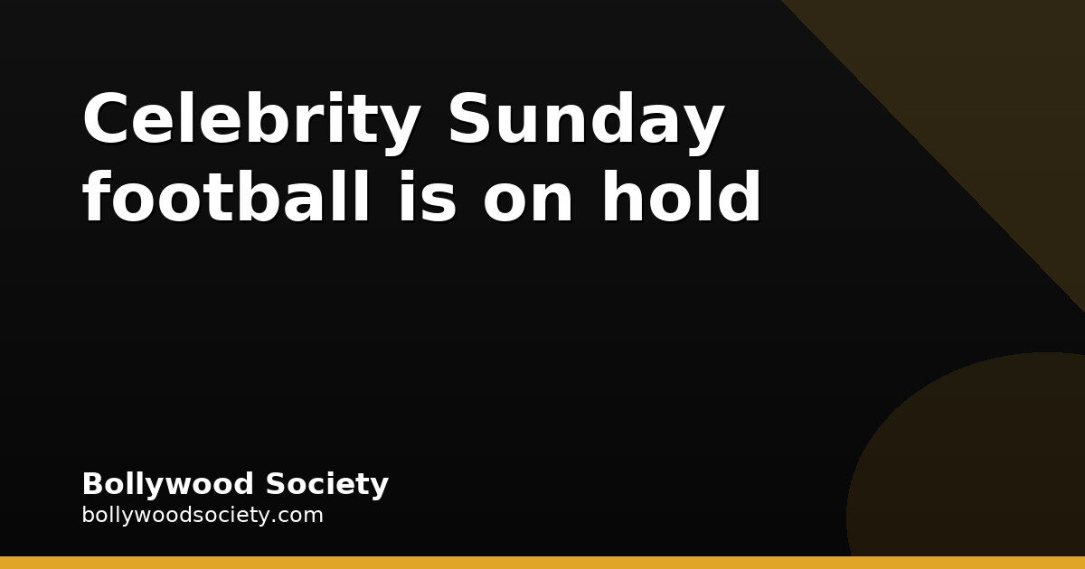 ASFC Suspends Sunday Football After Tiger Shroff Firing