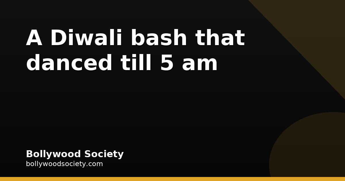 Ayushmann and Tahira's Diwali bash danced till 5 am