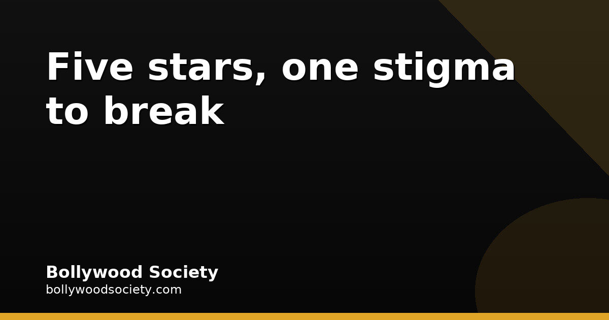 5 Bollywood Stars Who Opened Up About Mental Health