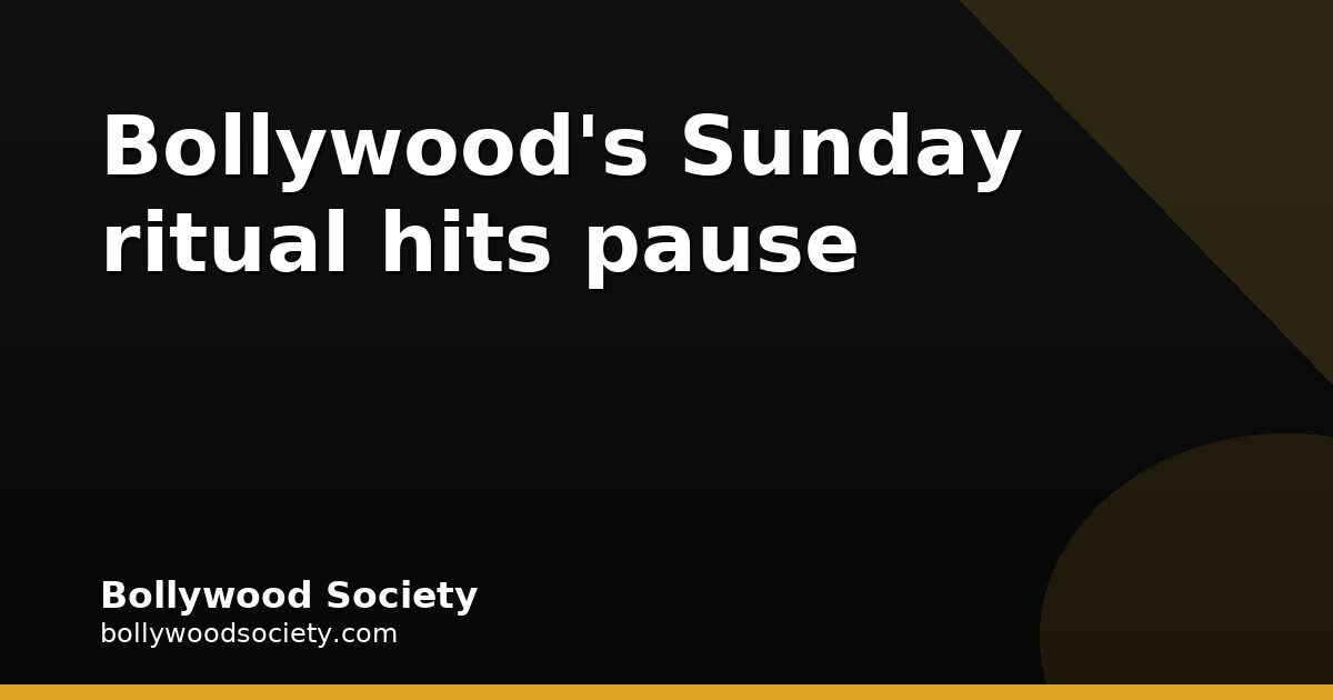 Bollywood Sunday football paused after Tiger Shroff incident