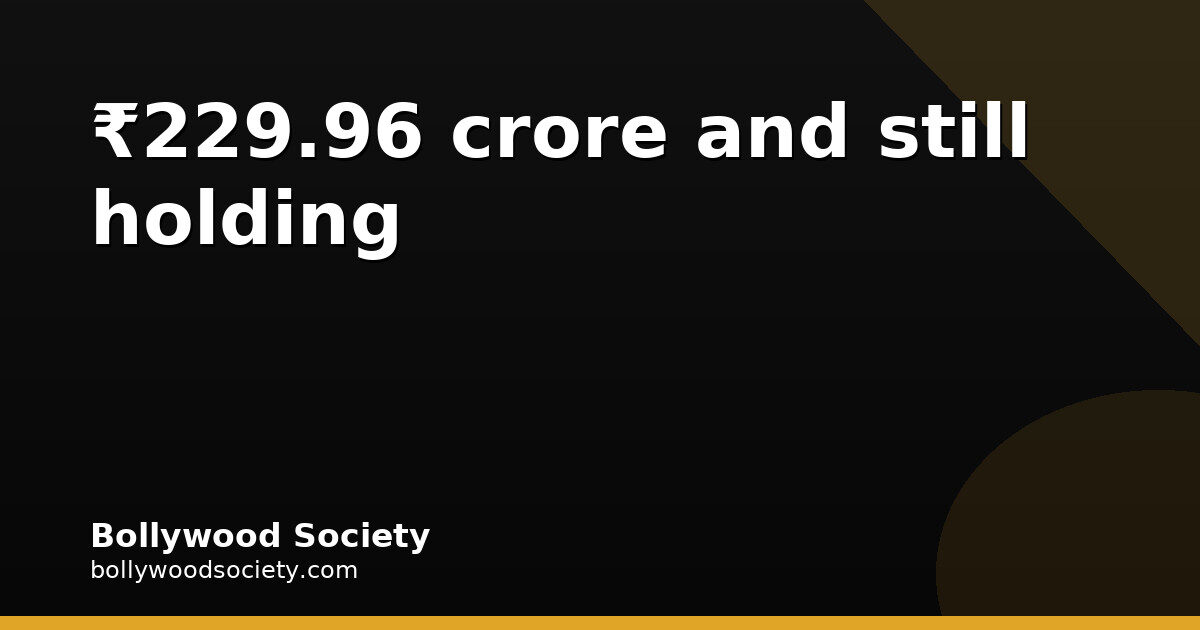 Drishyam 3 crosses ₹229.96 crore despite midweek dip