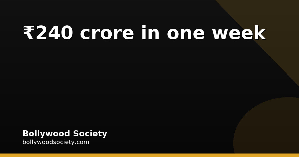 Drishyam The Conclusion posts ₹240 cr opening week, near record
