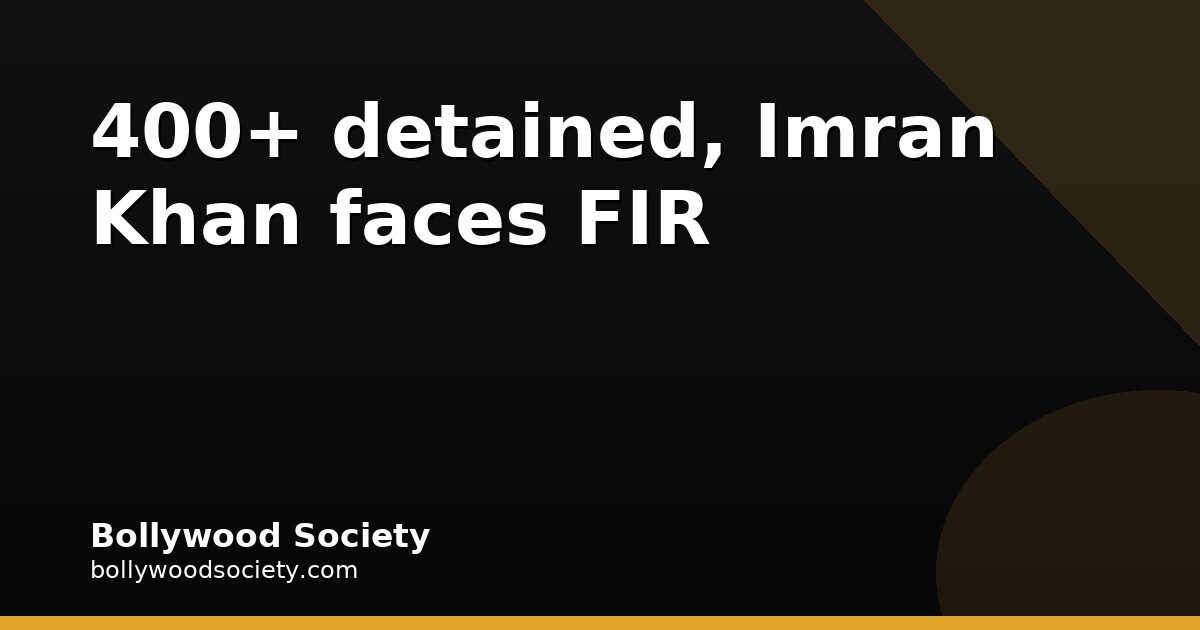 Imran Khan Named in FIR After Mumbai Protest Detention