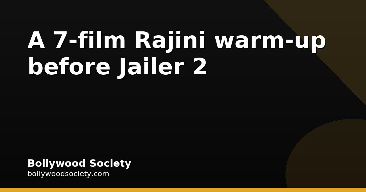 7 Rajinikanth films to stream before Jailer 2