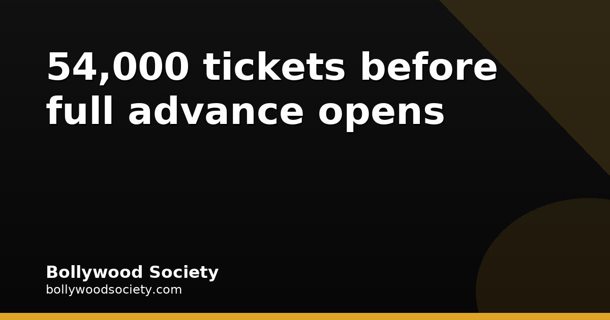 Ramayana Sells 54,000 Opening-Day Tickets Before Full Advance Opens