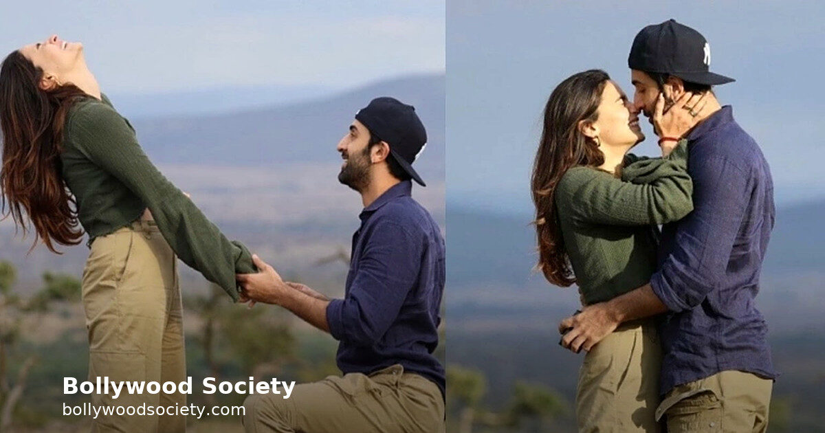 Ranbir Kapoor Proposed to Alia Bhatt with 3 Lions Nearby