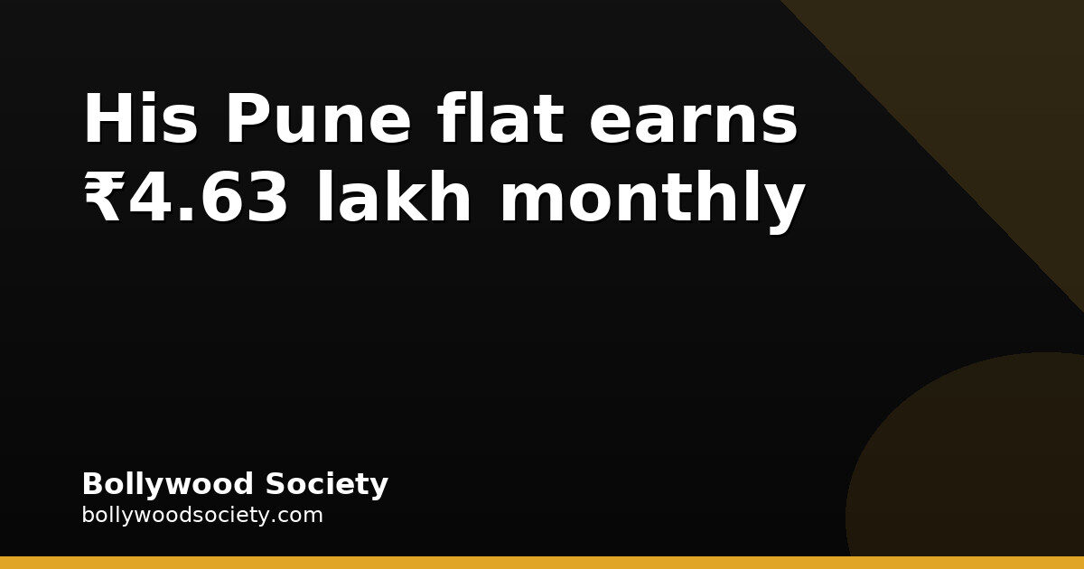 Ranbir Kapoor’s Pune flat rents at ₹4.63 lakh a month