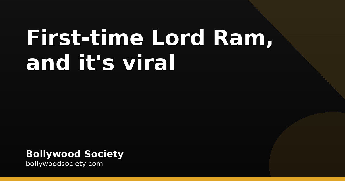 Ravi Kishan’s Lord Ram Debut at Delhi Ramleela Goes Viral