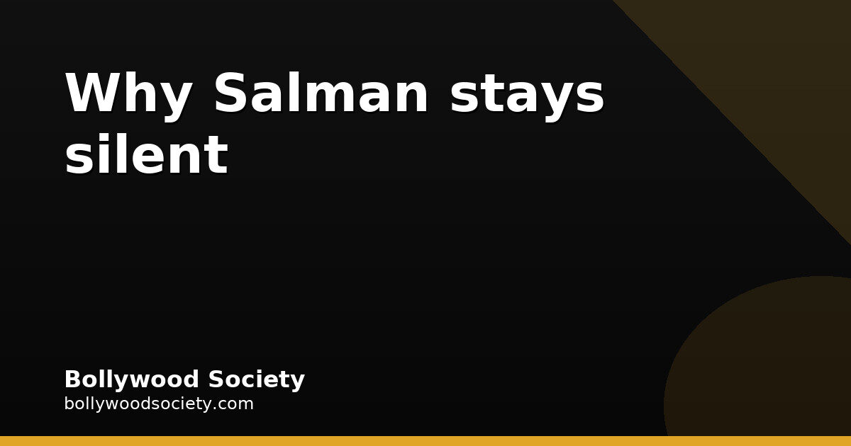 Salman Khan Explains His Dating Silence on Koffee With Karan