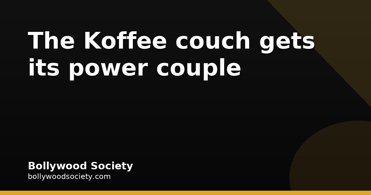 Sidharth and Kiara to Share Koffee With Karan Season 9 Couch