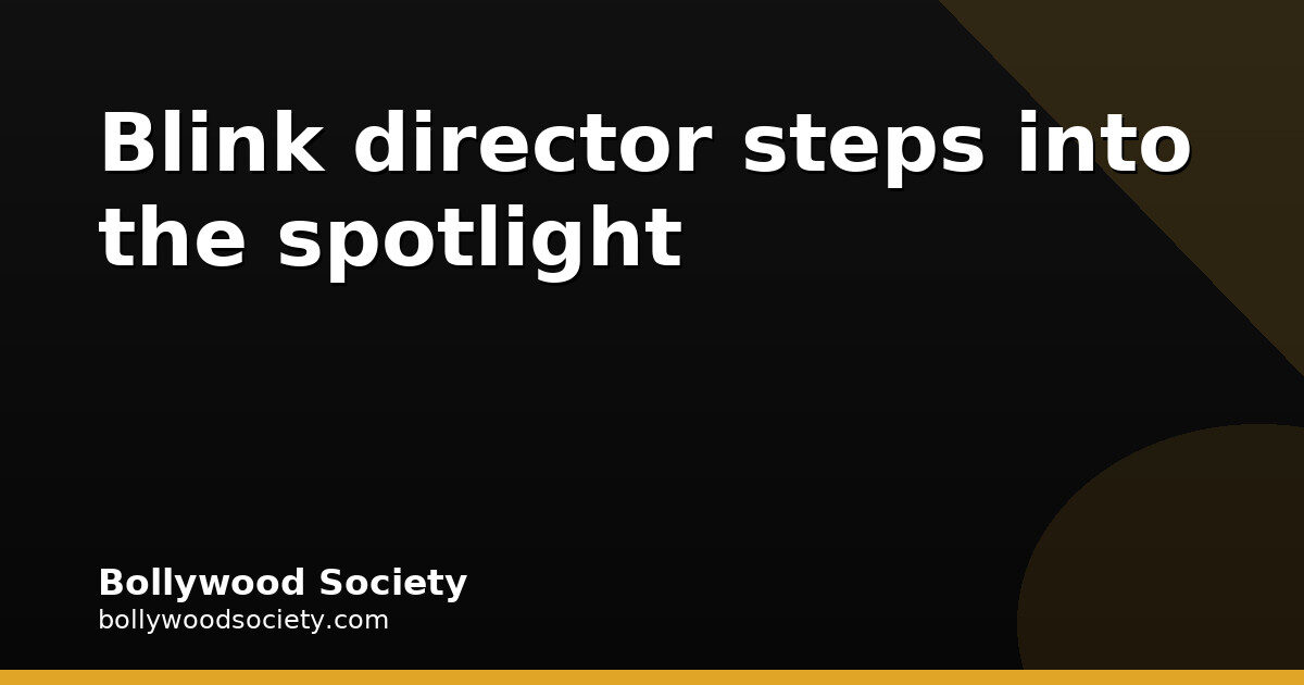 Blink Director Srinidhi Bengaluru Makes Acting Debut in Mr Lucky
